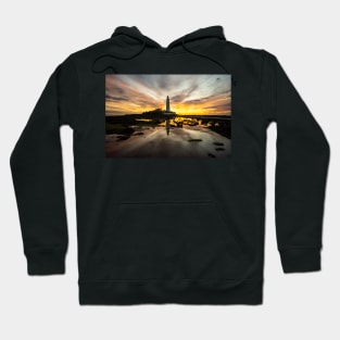 St Marys lighthouse whitley bay sunrise Hoodie